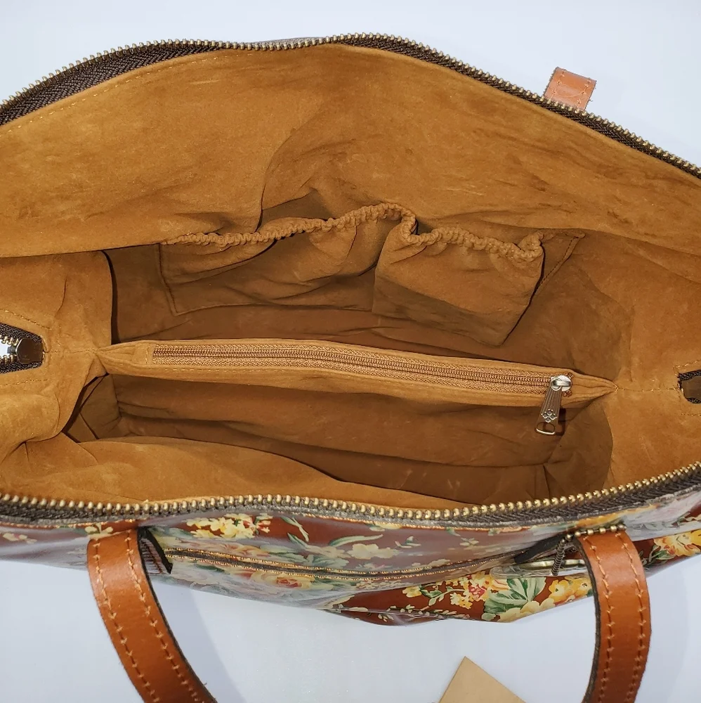 🔥Gorgeous Leather Patricia Nash Rochelle Satchel Shoulder Bag